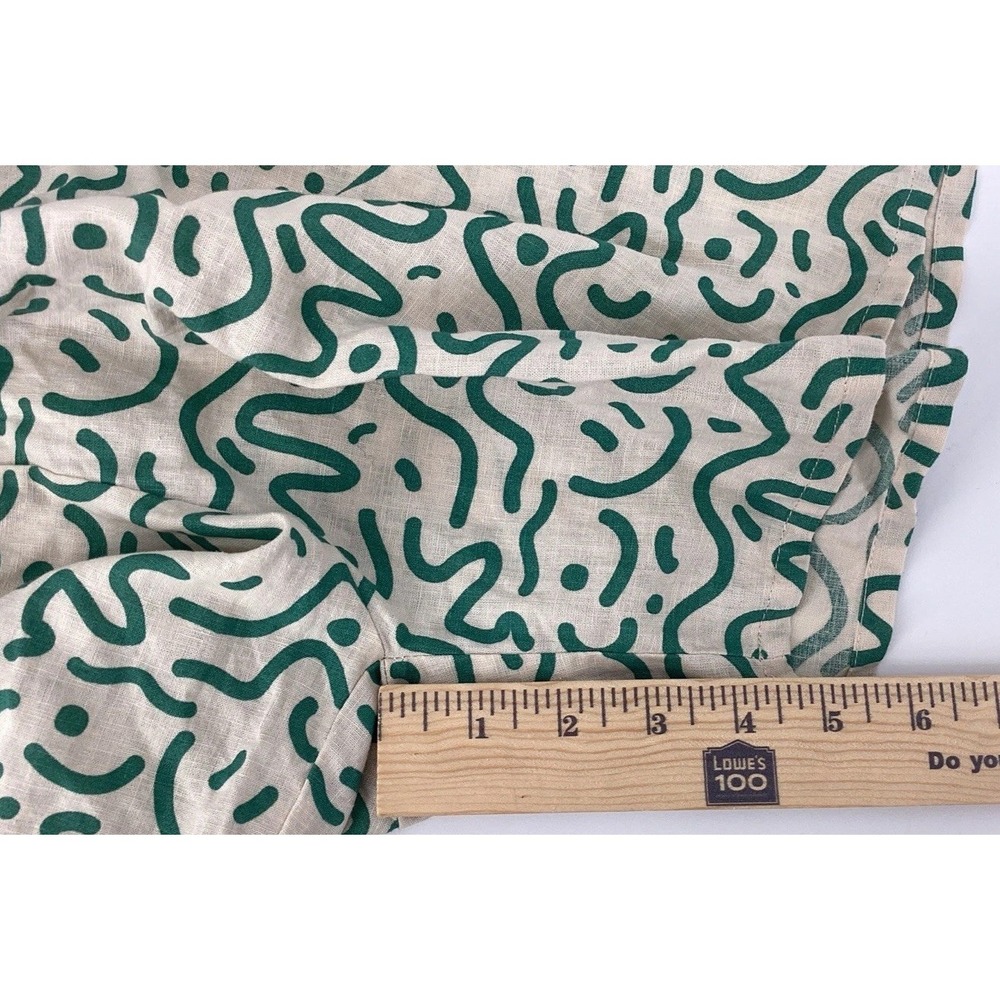Fin & Vince NWT Pull-On Casual Shorts Size Large L Green White Smiley Face New - Picture 7 of 7